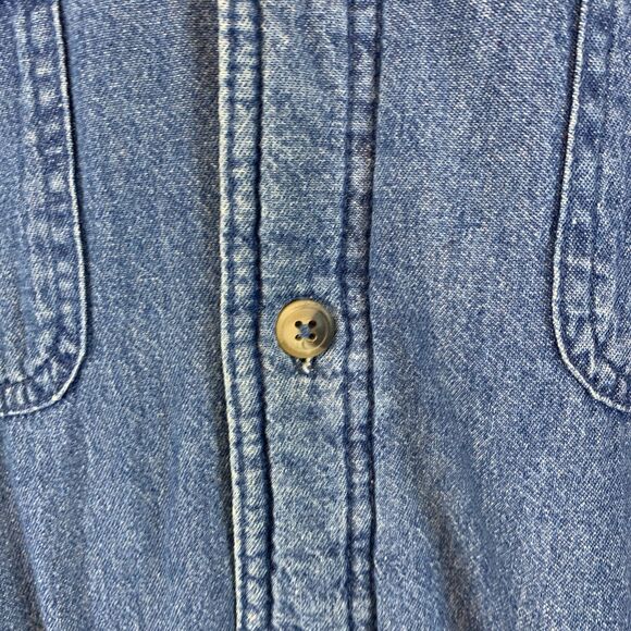 WRANGLER Sherpa Lined Blue Denim Jacket‎ Shirt Jacket Men's Large - Picture 3 of 15